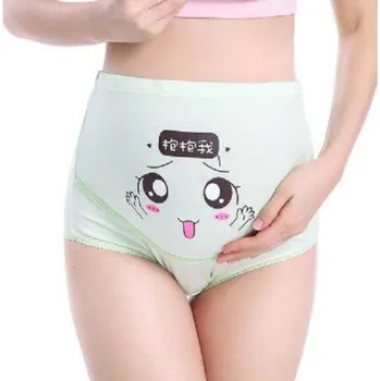 Kalhotky Těhotenské kalhotky nad bříško zelená M