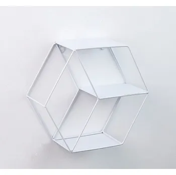 police Železná police bílá