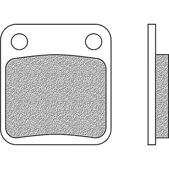 Brzda pro motocykl brzdové destičky přední/zadní, 2 ks v balení SYM HD2 125 2011-2017