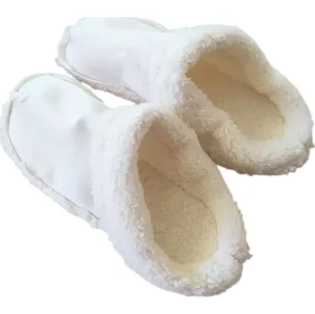 Vložka do bot Zimní plyšové vložky do bot Neutrální barva Měkké teplé vložky pro chladné počasí Zateplení obuvi Izolace proti zimě Pohodlné nošení bílá 42-43