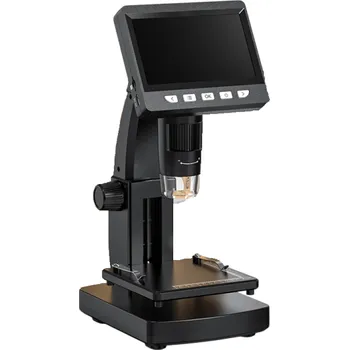 Mikroskop Digitální mikroskop na mince a pájení 1000X zvětšení 4,3" LCD displej 8 LED světel Fotografování a videozáznam opravy elektroniky