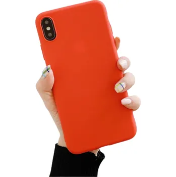 Pouzdro na mobilní telefon Silikonový matný obal pro Huawei P30 červená