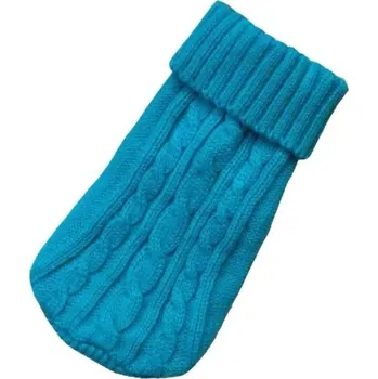 Obleček pro psa Psí svetr 1 - 2 kg Pletený svetr pro malé psy Hřejivý a pohodlný obleček pro štěňata Zimní a podzimní ochrana proti chladu Stylové psí oblečení světle modrá