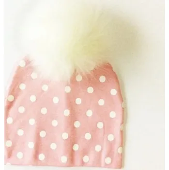 Čepice Dětská zimní čepice s puntíky J577 7