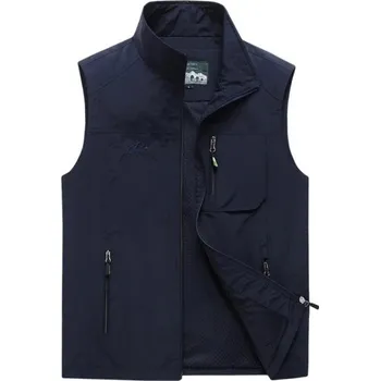 Pánská vesta Pánská podzimní vesta S56 tmavě modrá S