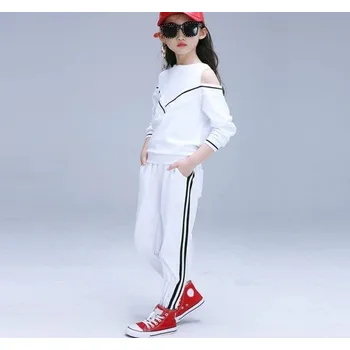 Dívčí tepláková souprava L1182 bílá 7