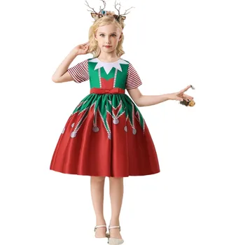 Dívčí šaty Dívčí vánoční šaty 10-12 let 1