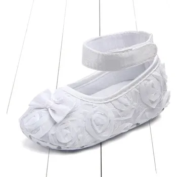 Dívčí obuv Dívčí baleríny s páskem bílá 6-12 měsíců