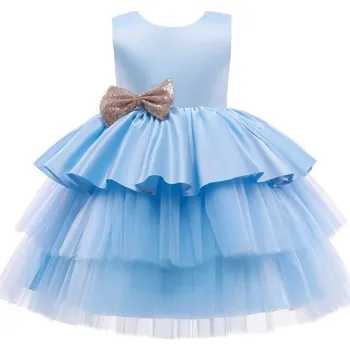 Dívčí šaty Dívčí šaty N440 světle modrá 3