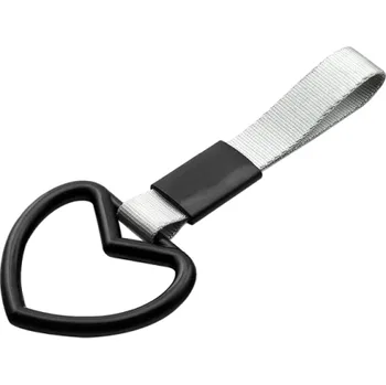 Popruh s držadlem do auta ve tvaru srdce černá