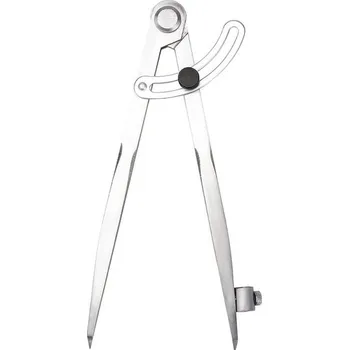 Kružítko Hrotové kružítko na dřevo s max. průměrem 15 cm Profesionální dílenské kružítko s obloukem Tesařské kružítko s držákem na tužku Kovové kružítko o velikosti 30,5 cm