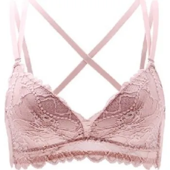 Podprsenka Podprsenka s překříženými ramínky růžová 75C