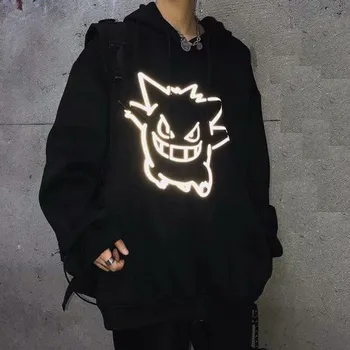 Pánská mikina Reflexní mikina F141 černá 3XL