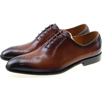 Pánská obuv Moderní pánské špičaté polobotky J2014 hnědá 44