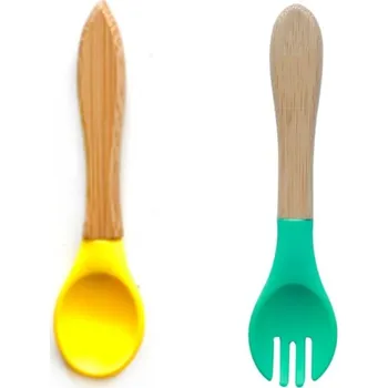 dětská jídelní sada Dětský bambusový příbor 2 ks 2