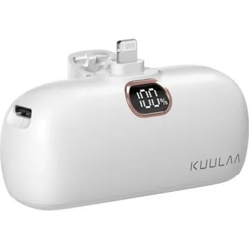 Powerbanka Mini bezdrátová powerbanka Lightning 5000 mAh bílá