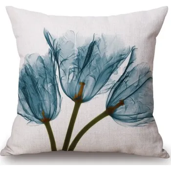 Dekorativní polštářek Květinový povlak na polštář 45 x 45 cm 5