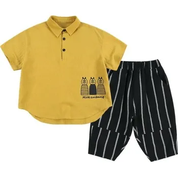 Chlapecké tričko a kraťasy L1605 tmavě žlutá 6