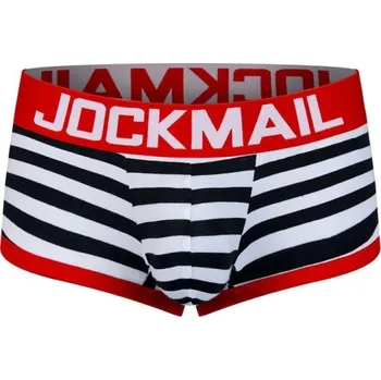 Boxerky Pánské pruhované boxerky s otvorem S