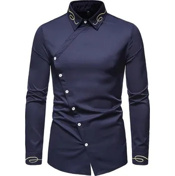 Pánská košile Pánská košile A2657 tmavě modrá XXL