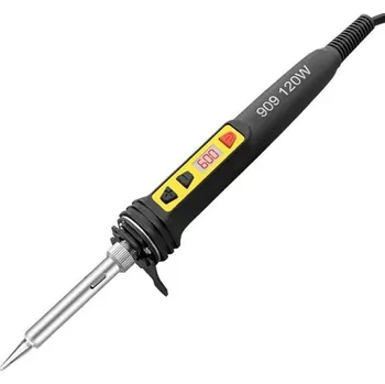 Páječka Digitální páječka s nastavitelnou teplotou 200-600 ℃ Elektrická hrotová pájka Elektrická pájecí pistole s digitálním displejem 120 W 220V