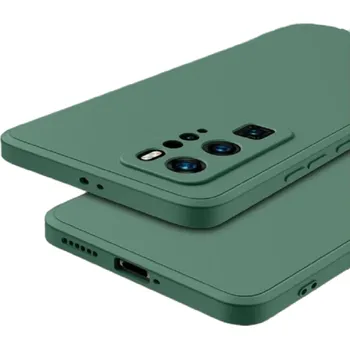 Pouzdro na mobilní telefon Odolné silikonové pouzdro pro Huawei Mate 30 tmavě zelená
