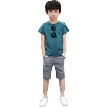 Chlapecké tričko a kraťasy L1608 tyrkysová 10