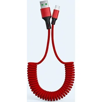 Datový kabel Flexibilní datový kabel USB na Micro USB červená