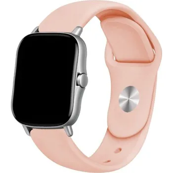 Univerzální silikonový řemínek 22 mm meruňková