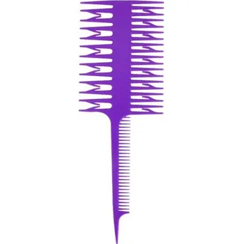 hřeben Melírovací hřeben na vlasy fialová