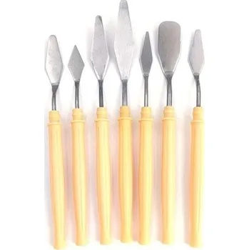 Výtvarná sada Malířské špachtle s plastovou rukojetí 7 ks