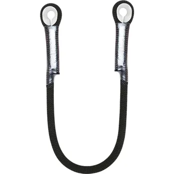 Sportovní střelba Horolezecké lano 150 cm Lezecké bezpečnostní lano 20 kN černá