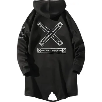 Pánská větrovka Pánská podzimní bunda s potiskem černá M 1