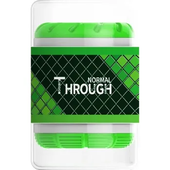 Vibrátor Pánský silikonový mini masturbátor 11x7 cm s realistickým vnitřkem pro manuální stimulaci, měkký povrch, diskrétní balení zelená