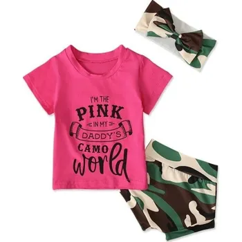 Dívčí tričko a kraťasy L1526 18-24 měsíců