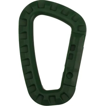 Sportovní střelba Profesionální horolezecká karabina 90 kg Karabina typu D 8,5 x 5,6 x 0,7 cm Horolezecké příslušenství armádní zelená