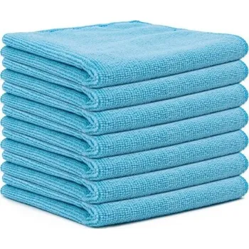 Autokosmetika Sada utěrek na auto a domácnost 30x30 cm 20 ks Barevné hadříky na čištění a leštění auta Čisticí utěrky světle modrá