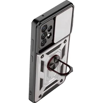 Pouzdro na mobilní telefon Kryt s ochranou fotoaparátu pro Samsung Galaxy S20 stříbrná