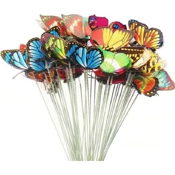 Zahradní dekorace Zapichovací dekorace motýl 10 ks