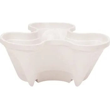 Vertikální květináč bílá