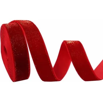 Balící papír Červená třpytivá stuha 15 mm x 4,6 m Dekorační stuha na dárky Vánoční ozdoby Kreativní tvoření Sváteční výzdoba Slavnostní aranžování