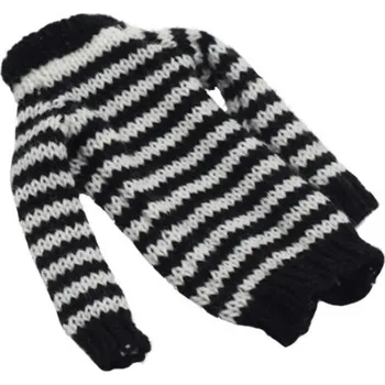 Doplněk pro panenku Pruhovaný svetr pro panenku černá