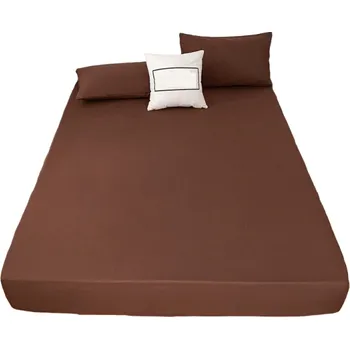 Prostěradlo Jednobarevné prostěradlo 140 x 200 cm hnědá