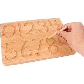 Dřevěná hračka Dřevěná deska s čísly
