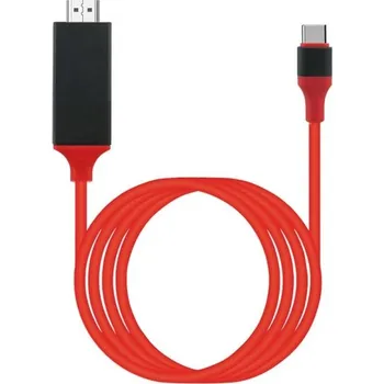 Video kabel Kabel pro USB-C na HDMI červená