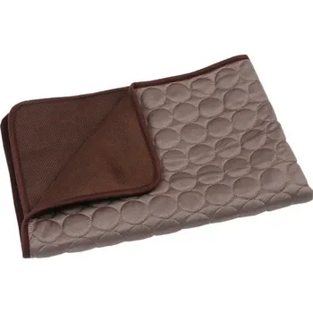 Pelíšek pro psa Chladící podložka pro psy a kočky 40 x 30 cm hnědá