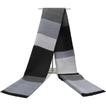 Šála Pánská pruhovaná šála J1446 šedá