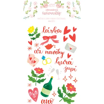 Odstranitelné tetování ePiPí Tetovačky - Svatební