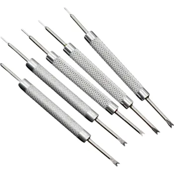 Sada nářadí Sada 5 ks hodinářských nástrojů na výměnu stěžejek s oboustranným hrotem pro přesné odebrání pásků a náramků