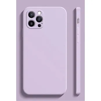 Pouzdro na mobilní telefon Silikonový ochranný kryt pro iPhone 15 fialová